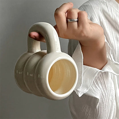 Embossed Donut Ceramic Mug