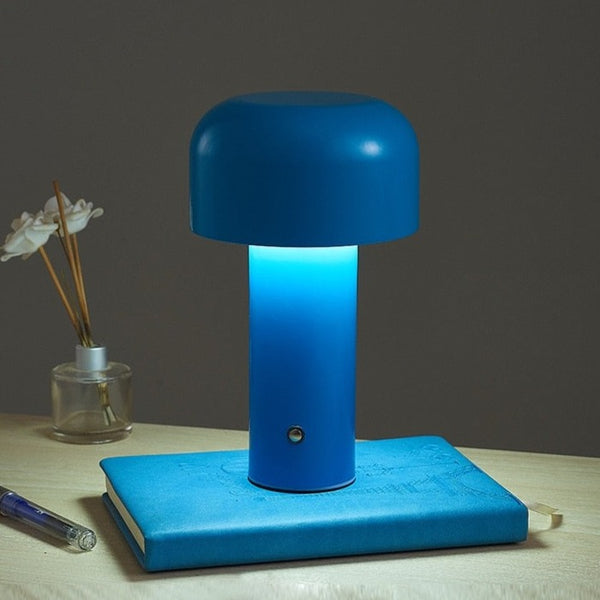 Italian-Style Retro Mushroom Cordless Table Lamp