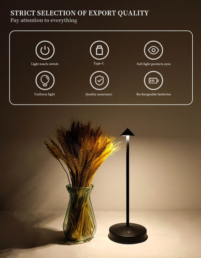 Minimalistic Cordless Touch Led Lamp
