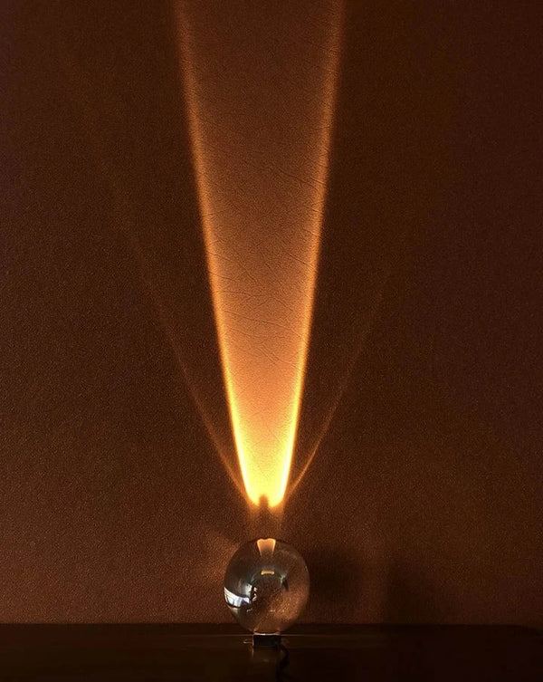 Mini lampe de table en cristal Sunset Sky