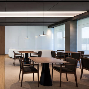 Plafonnier plat minimaliste danois en aluminium