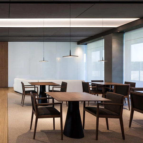 Plafonnier plat minimaliste danois en aluminium