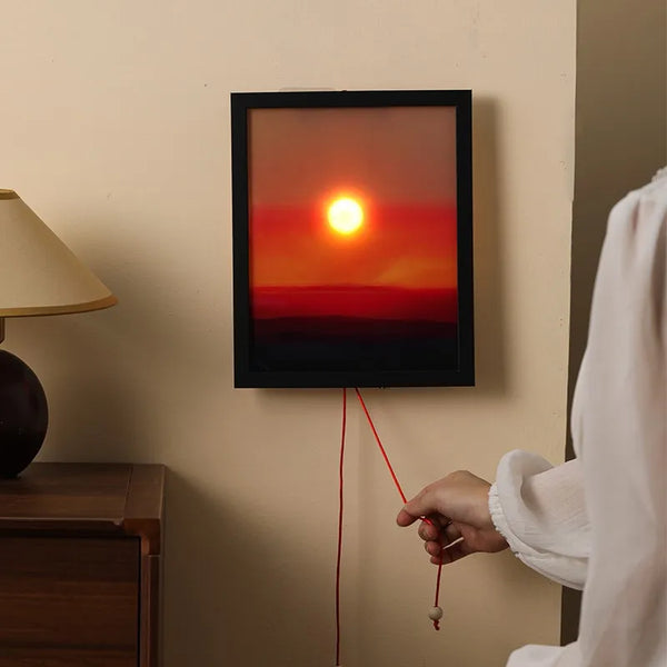 Rising and Falling Sun Wall Lamp