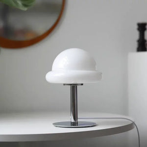 Lampe rétro-contemporaine en verre en forme de champignon Macaron