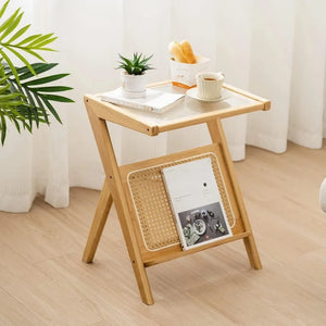 Yū Tokyo Bamboo Rattan Coffee Table