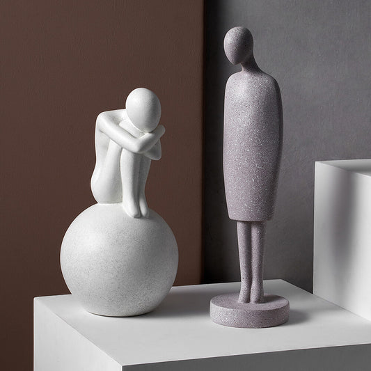 Modern Ceramic Figurines Home Decor Sculptures