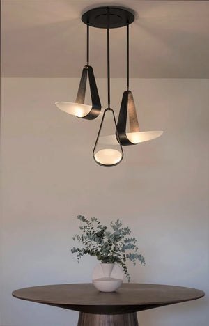 Nordichome Leather Strap Floating Chandelier