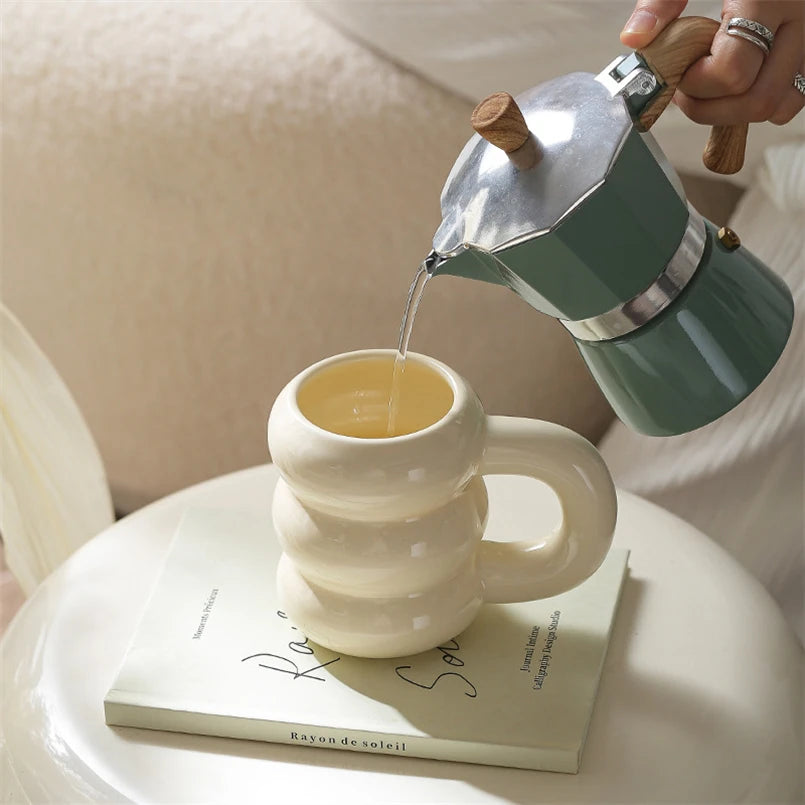 Embossed Donut Ceramic Mug