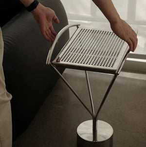 Studio Lima Stainless Steel Arc Side Table