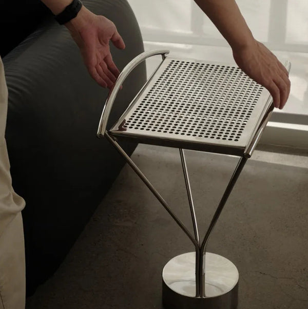 Studio Lima Stainless Steel Arc Side Table