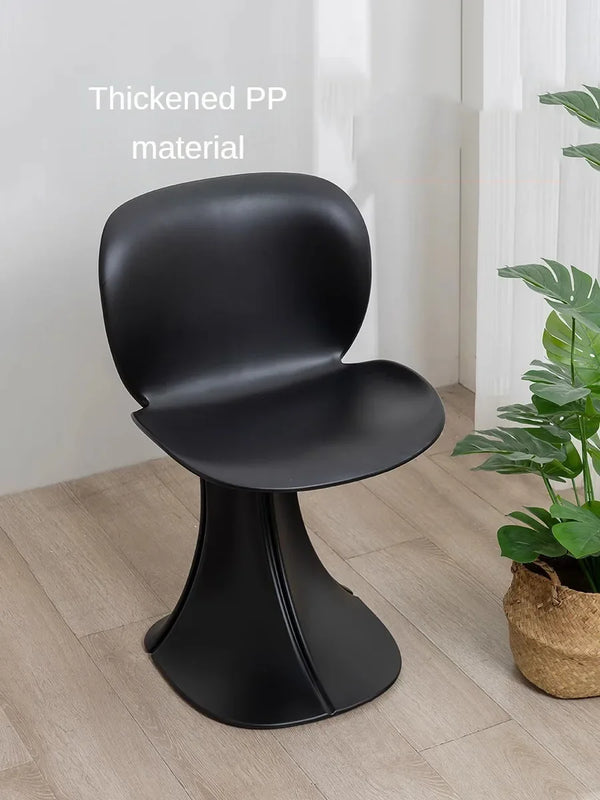 Sillas de comedor de una sola pieza con diseño minimalista retro moderno
