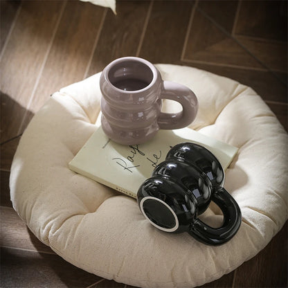 Embossed Donut Ceramic Mug