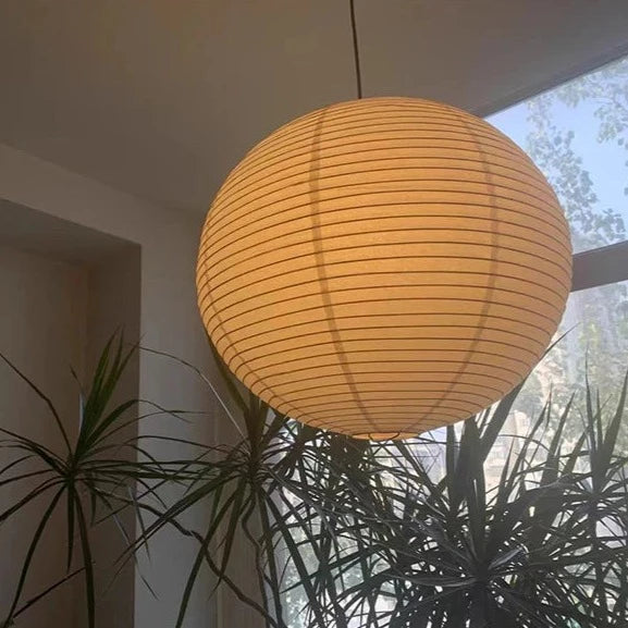 Yū Tokyo Japanese Wabi-Sabi Style Rice Paper Pendant Ceiling Lamp