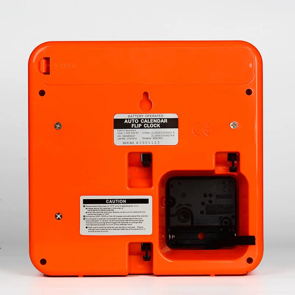 Retro Wall-Mounted Flip Clock Calendar Box