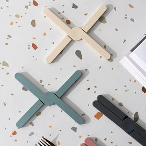 Faltbarer rutschfester Silikon-Untersetzer