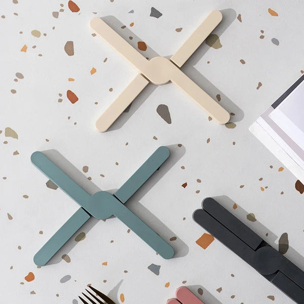 Faltbarer rutschfester Silikon-Untersetzer