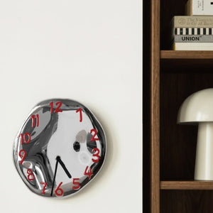 Chrome Electroplated Ceramic Wall Clock