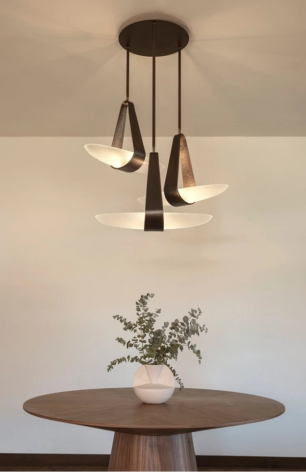 Nordichome Leather Strap Floating Chandelier