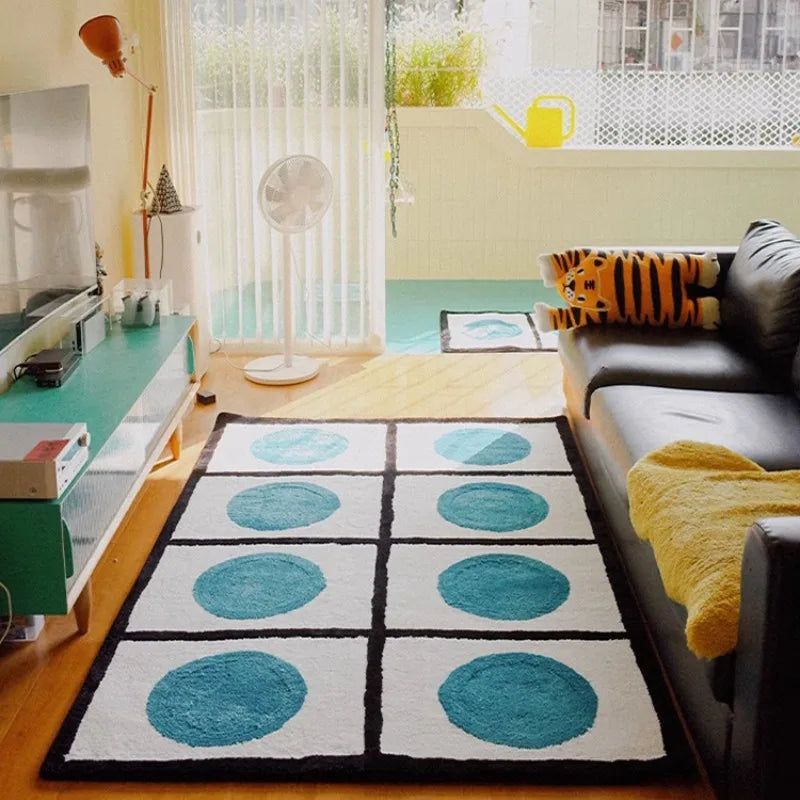 Dot Minimalistic Pattern Area Carpet Rug