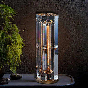 Hotel Style Heavy Crystal Glass Table Lamp