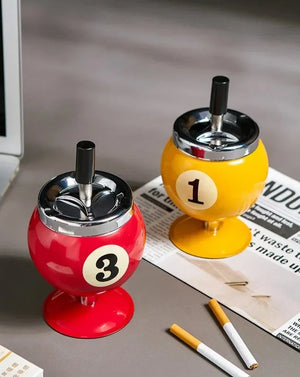 Metal Billiards Ashtray