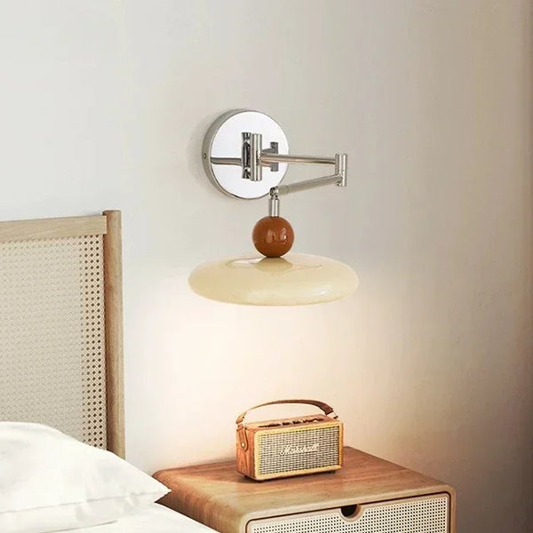 Nordic Retro Ball Top Folding Wall Plug & Fixture Lamp