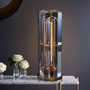 Hotel Style Heavy Crystal Glass Table Lamp