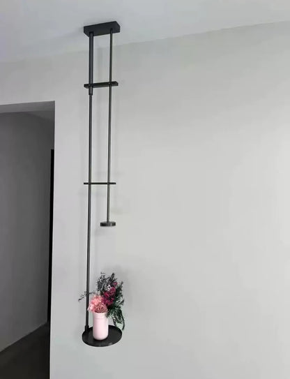 Black Metal Shelf Atmosphere Spot Ceiling Hanging Lamp