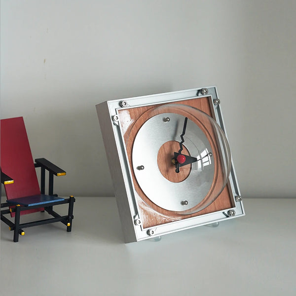 Sutdio Lima Vintage Aluminum Bauhaus Clock
