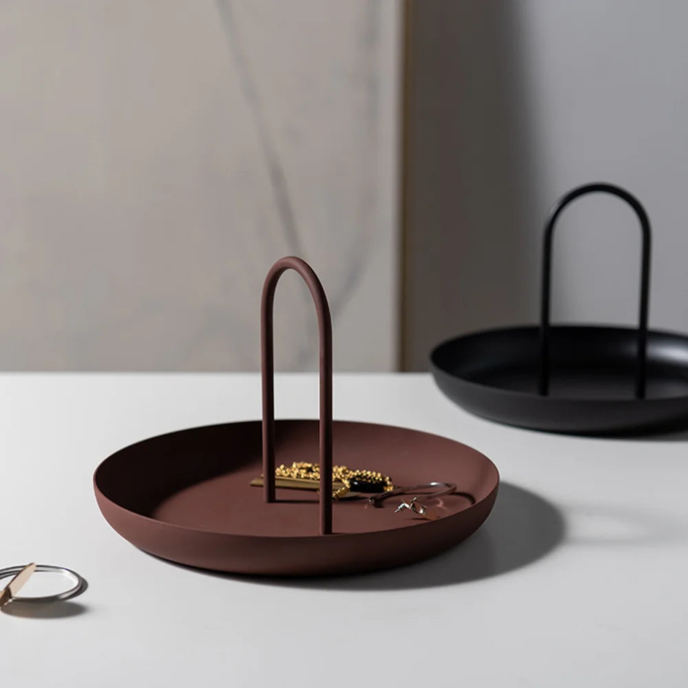 Epeius Home Nordic ABS Handle Round Tray