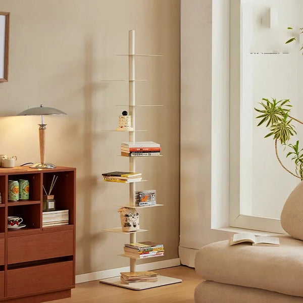 Metal Low-Profile Adjustable Bookcase Organizer Shelves [Exclusive]