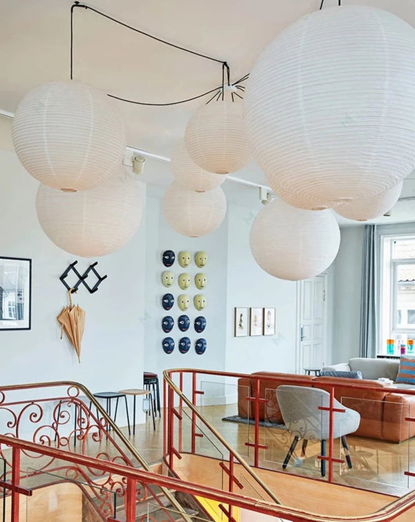 Yū Tokyo Japanese Wabi-Sabi Style Rice Paper Pendant Ceiling Lamp