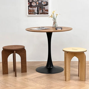 Vintage Cross-Leg Low Stool