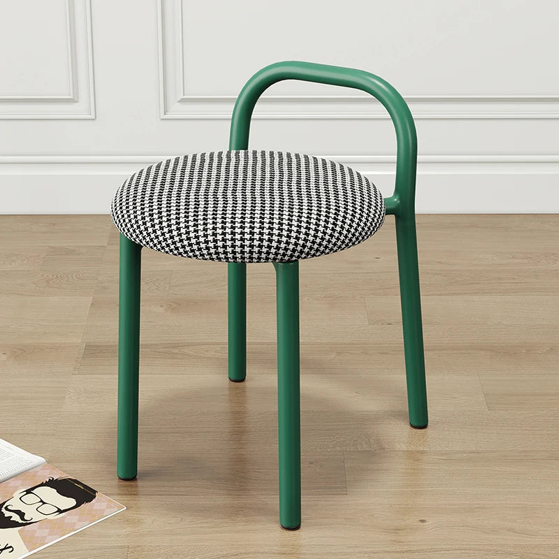 Mid-Century Modern Green Minimalistic Metal Chair