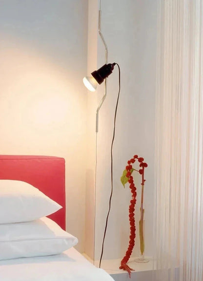 Italian Minimalist Exposed Bulb Adjustable Floor Lamp