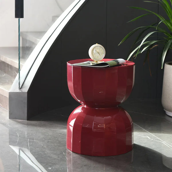 Nordic Textured Hourglass ABS Stool