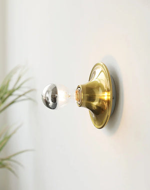 Vintage Industrial Exposed Dish Wall Ceiling Lamp