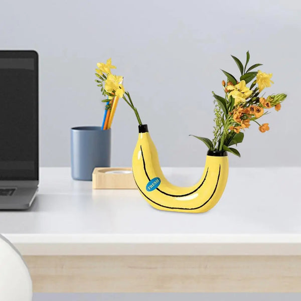 Yellow Banana Vase