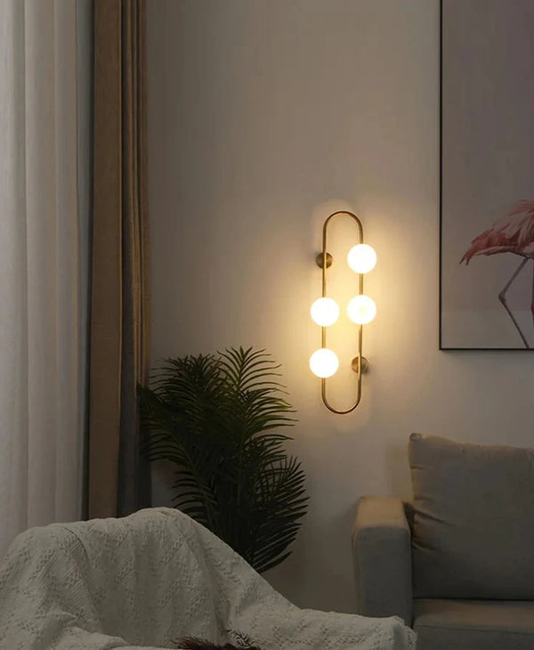 Lampe murale moderne de style hôtelier avec luminaire sur rail