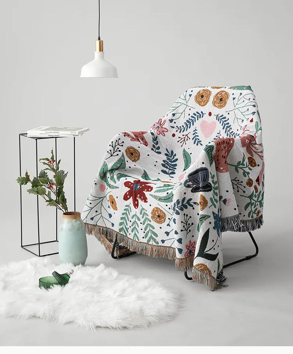 Hirschwald-Urlaubsstimmung Fleecedecke