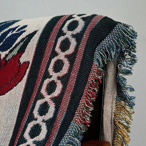 Tulip Vintage Bamboo Fiber Throw Blanket