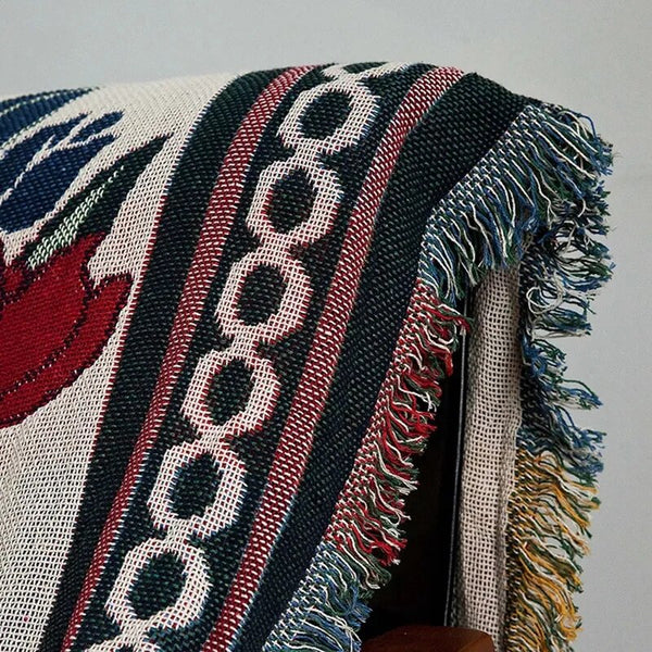 Tulip Vintage Bamboo Fiber Throw Blanket