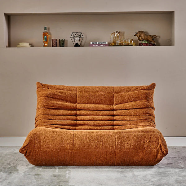 Teddy Velvet Foam Two-Seater Sofa