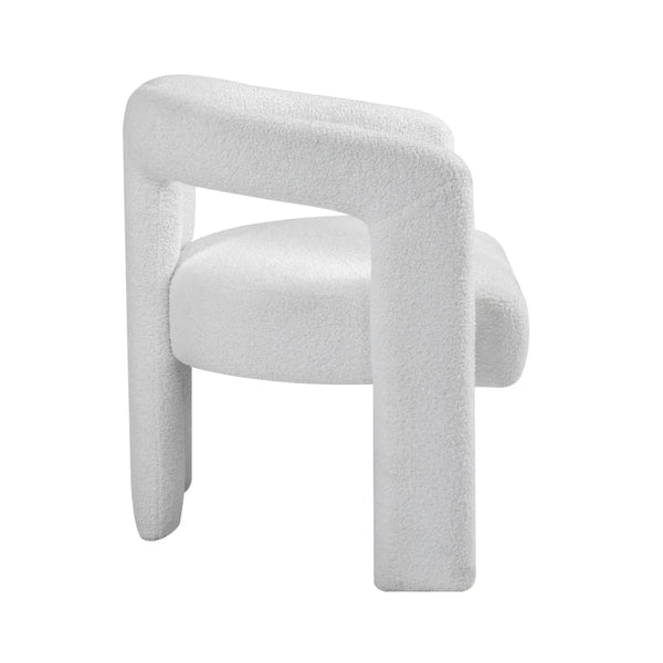 Teddy Fabric Open Back Lounge Chair