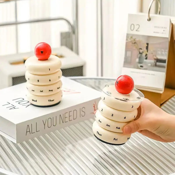 Nordic Ball Rotable Donut Calendar with Weather