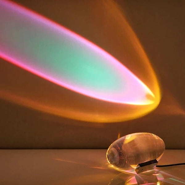 Mini lampe de table en cristal Sunset Sky