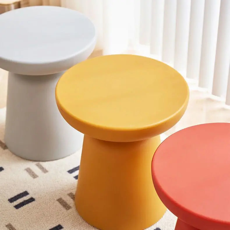 Nordic Round Matte ABS Stool Side Table