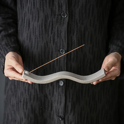 Ceramic Wave Incense Holder