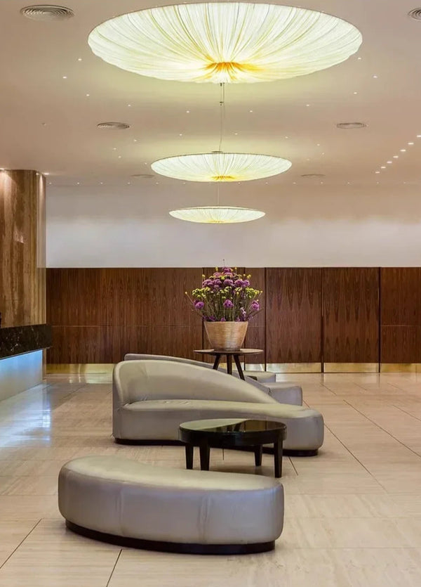 Yū Tokyo Japanese Wabi-Sabi Fabric Pendant Chandelier