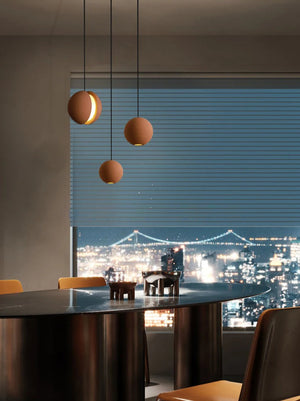 Carl Lighting Cement Moon & Planet Ball Ceiling Light